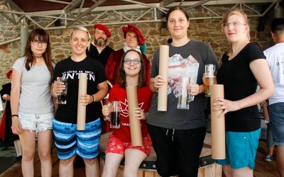 Gautschfest der Mediengestalter*innen auf der Burg Altena