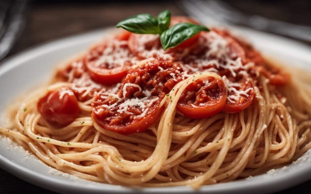 Spaghetti mit Tomatensauce